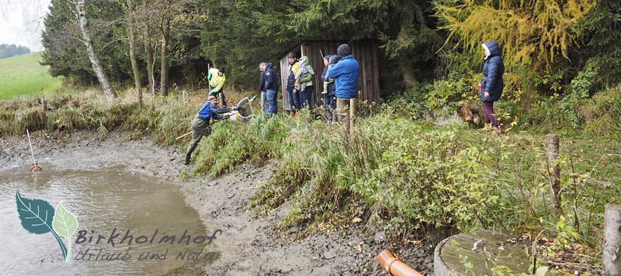 Traditionelles Abfischen am Birkholmhof