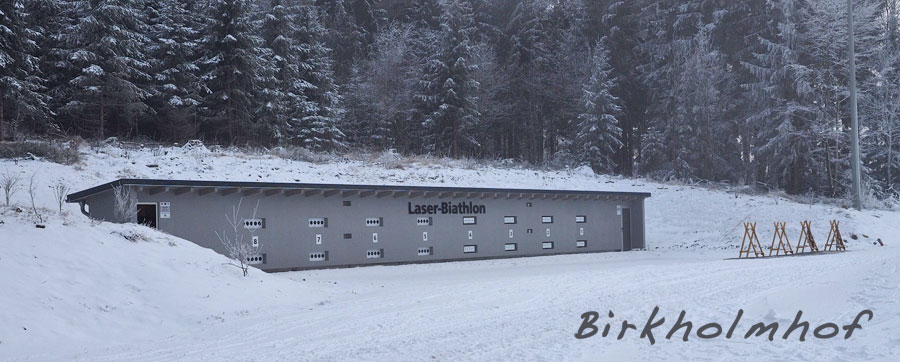 Moderne Laser-Biathlon-Anlage an der Silberhütte