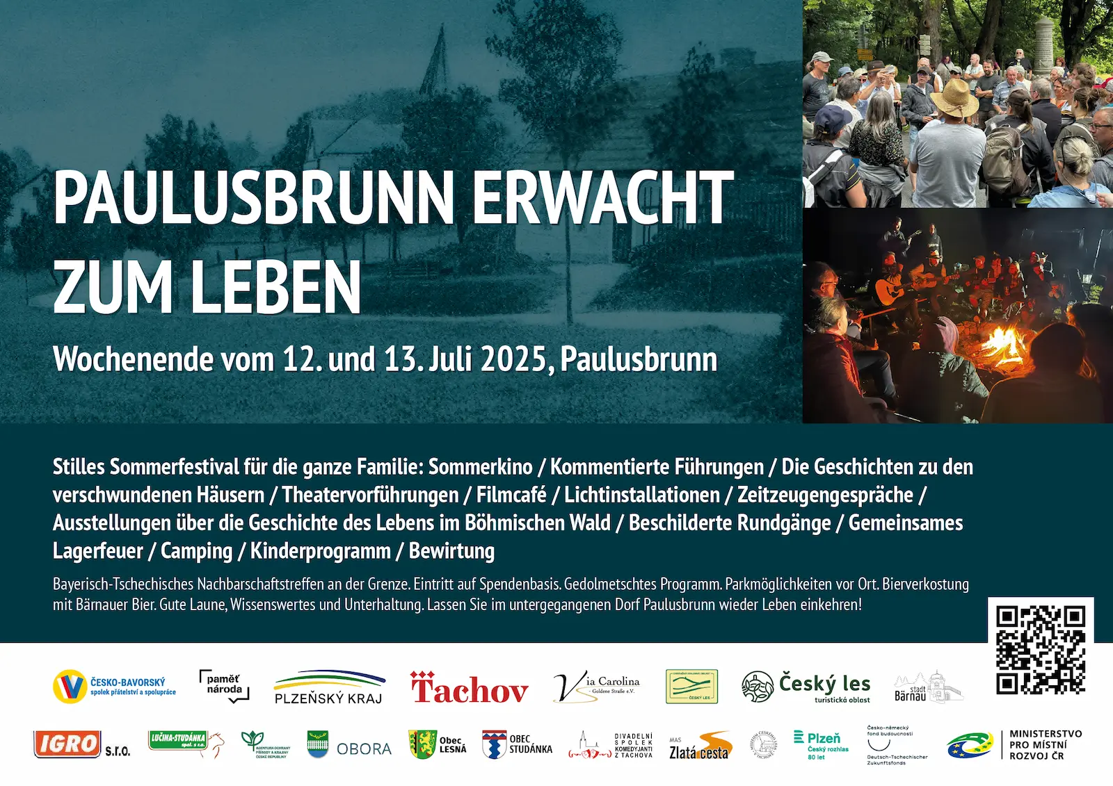 Offizielles Plakat Paulusbrunn erwacht zum Leben Festival 2025