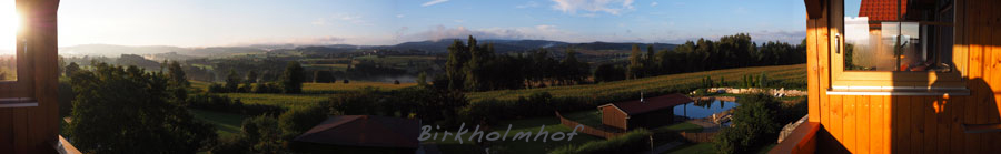 Panoramablick über den herbstlichen Naturpark Oberpfälzer Wald