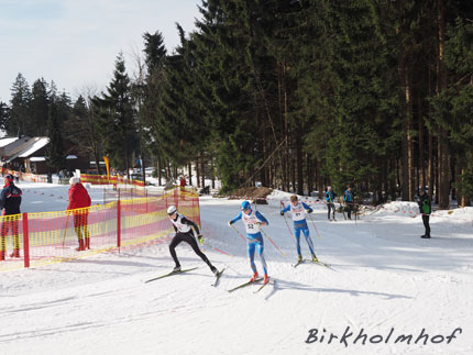 Wettkämpfer beim 6. Deutschlandpokal im Skilanglaufzentrum Silberhütte