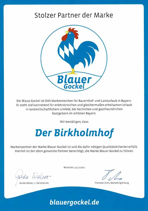 Blauer Gockel